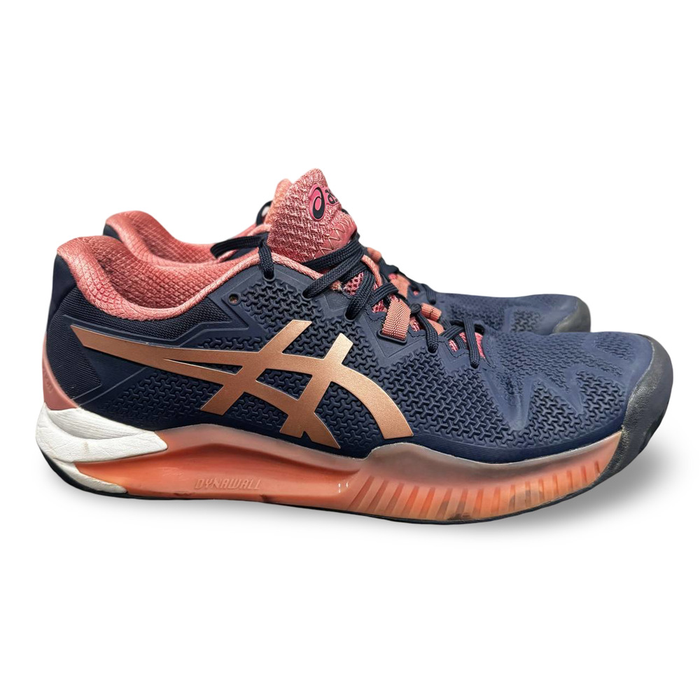 Asics Gel Resolution Tennis Shoes Navy Pink Women's Size 10 EU 42